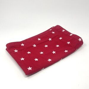 Pottery Barn Kids Red With White Stars Organic Cotton Standard Pillow Sham